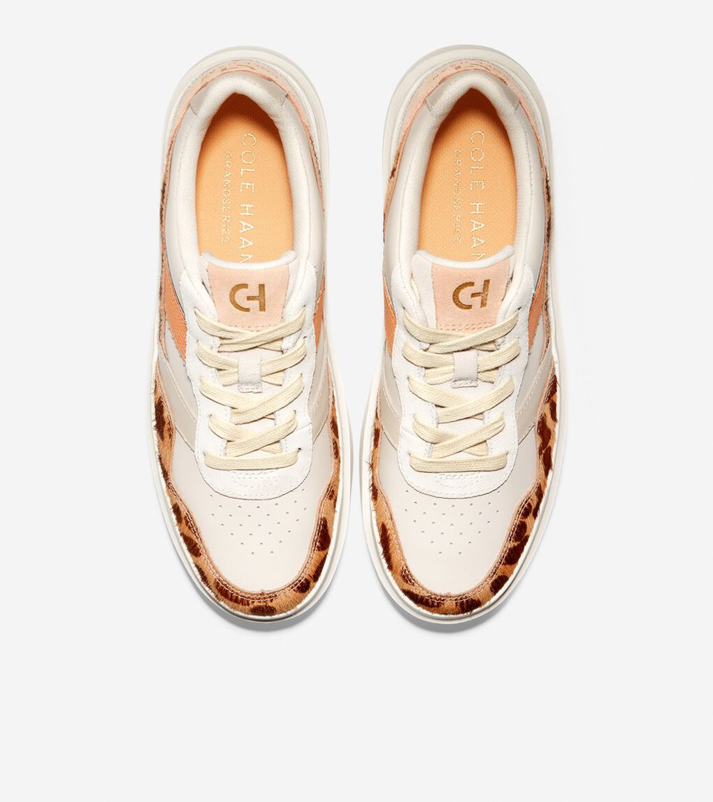 グランドプロ ラリー ミックス レザー スニーカー womens.
