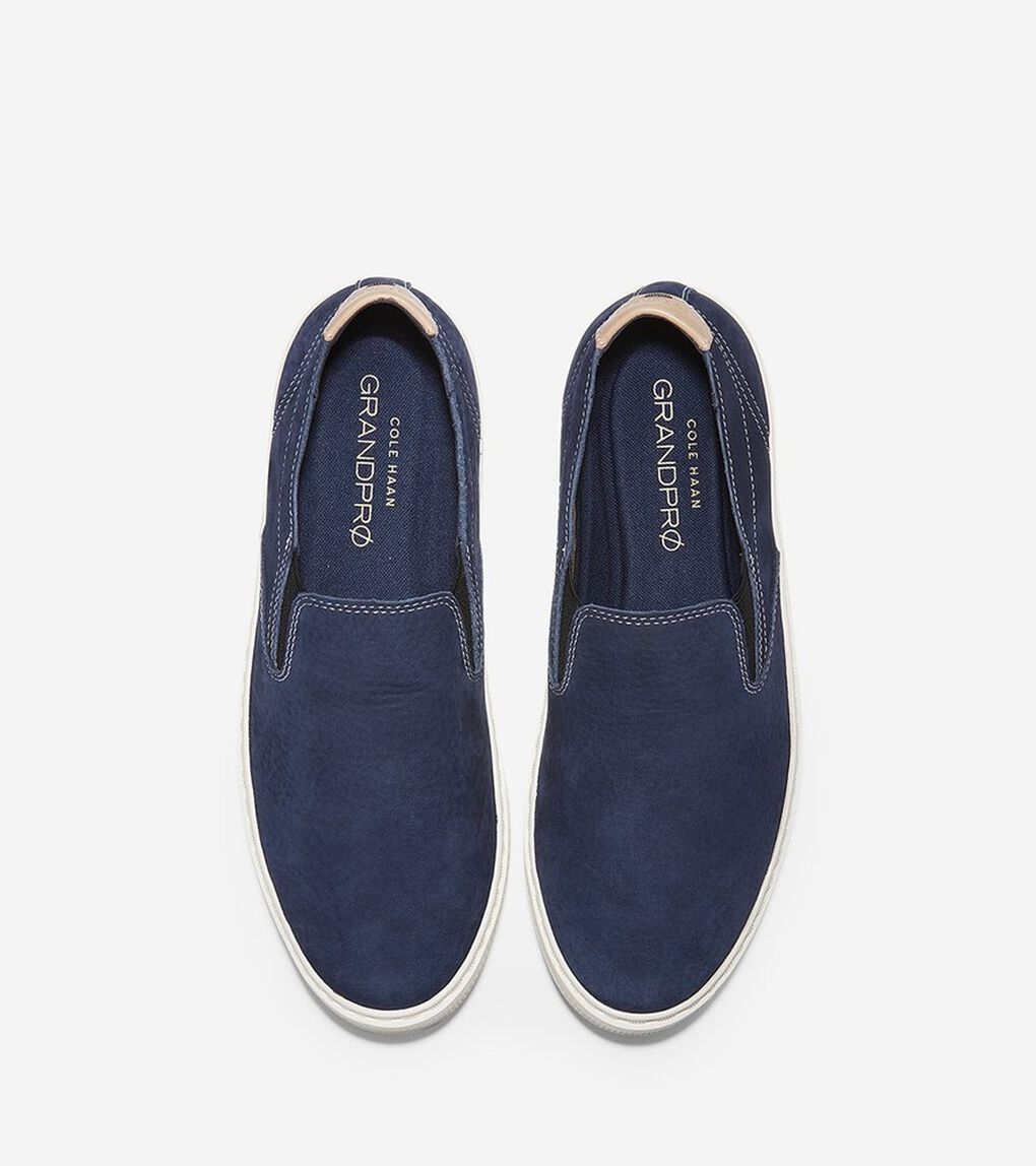グランドプロ デッキ スリップオン スニーカー mens.