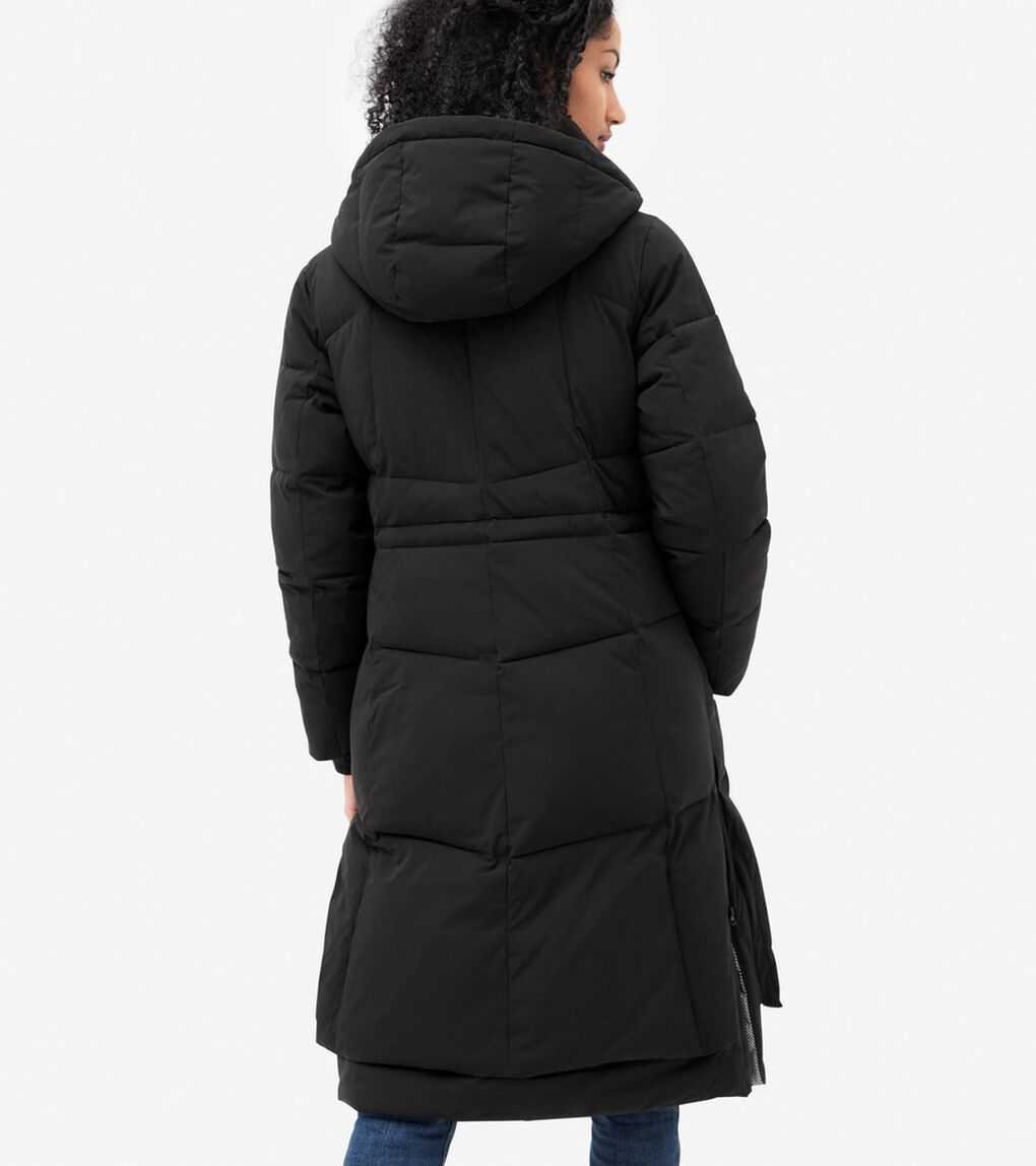 ゼログランド ロング パッファー フード付き womens.