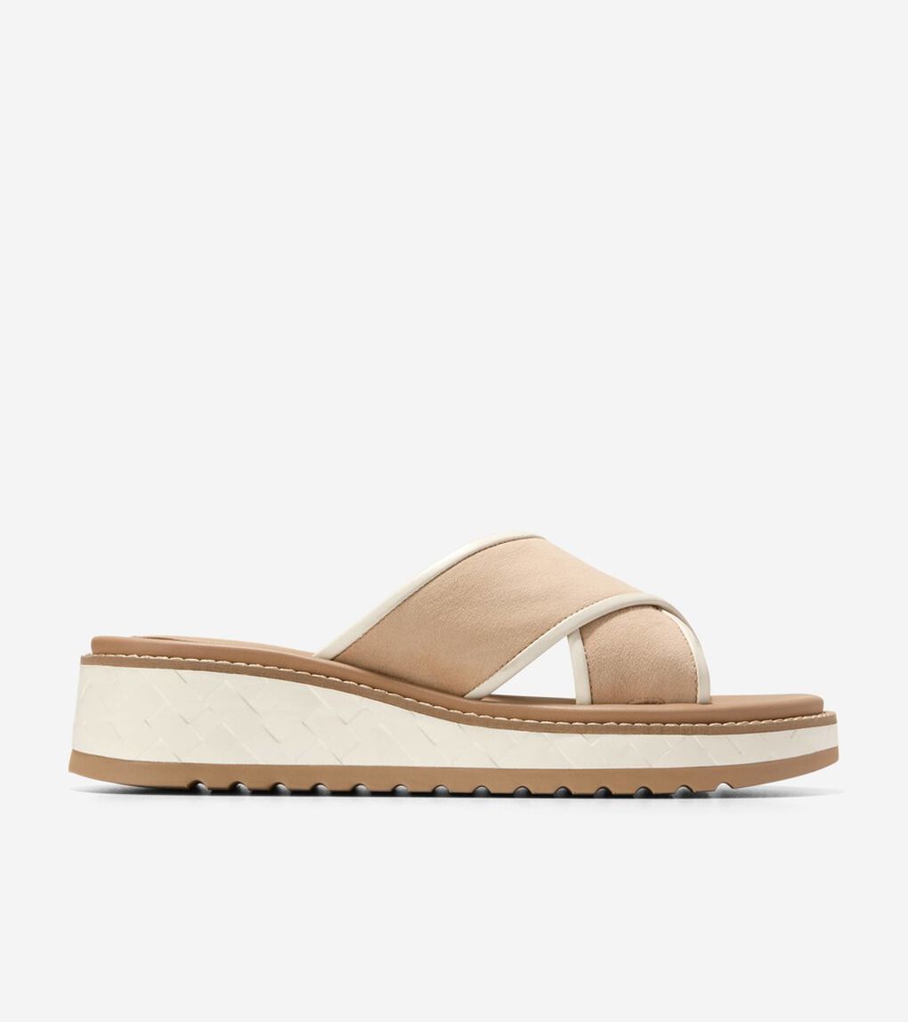 グランドプロ デイリン ウェッジ スライド サンダル womens