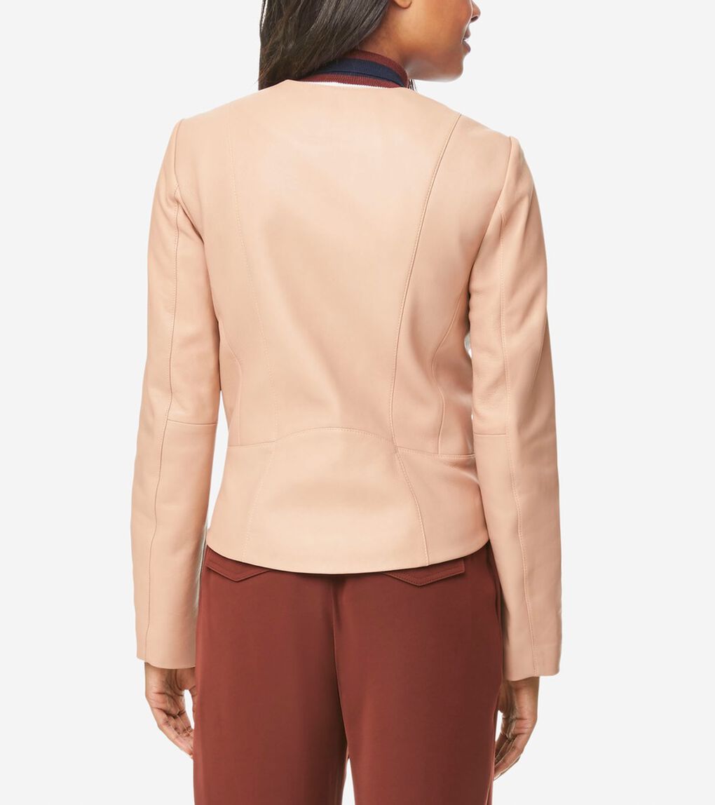バター ラム レザー ジャケット womens. 0.0 | COLE_HAAN