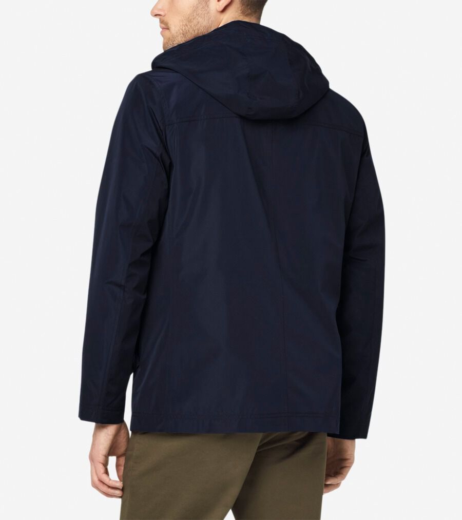 フーテッド レイン ジャケット mens. 0.0 | COLE_HAAN
