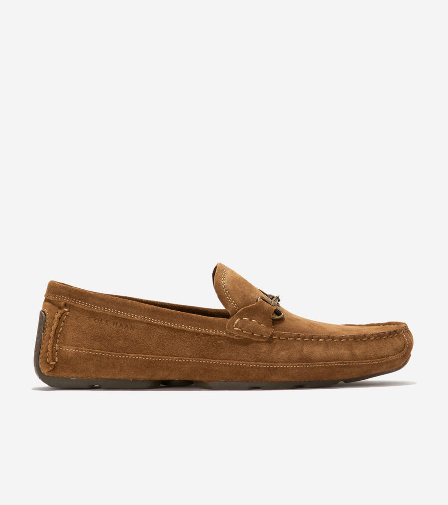 コールハーン スエード ローファー / ドライビングシューズ ハチソン グランド ビット ドライビング ローファー mens. 27000