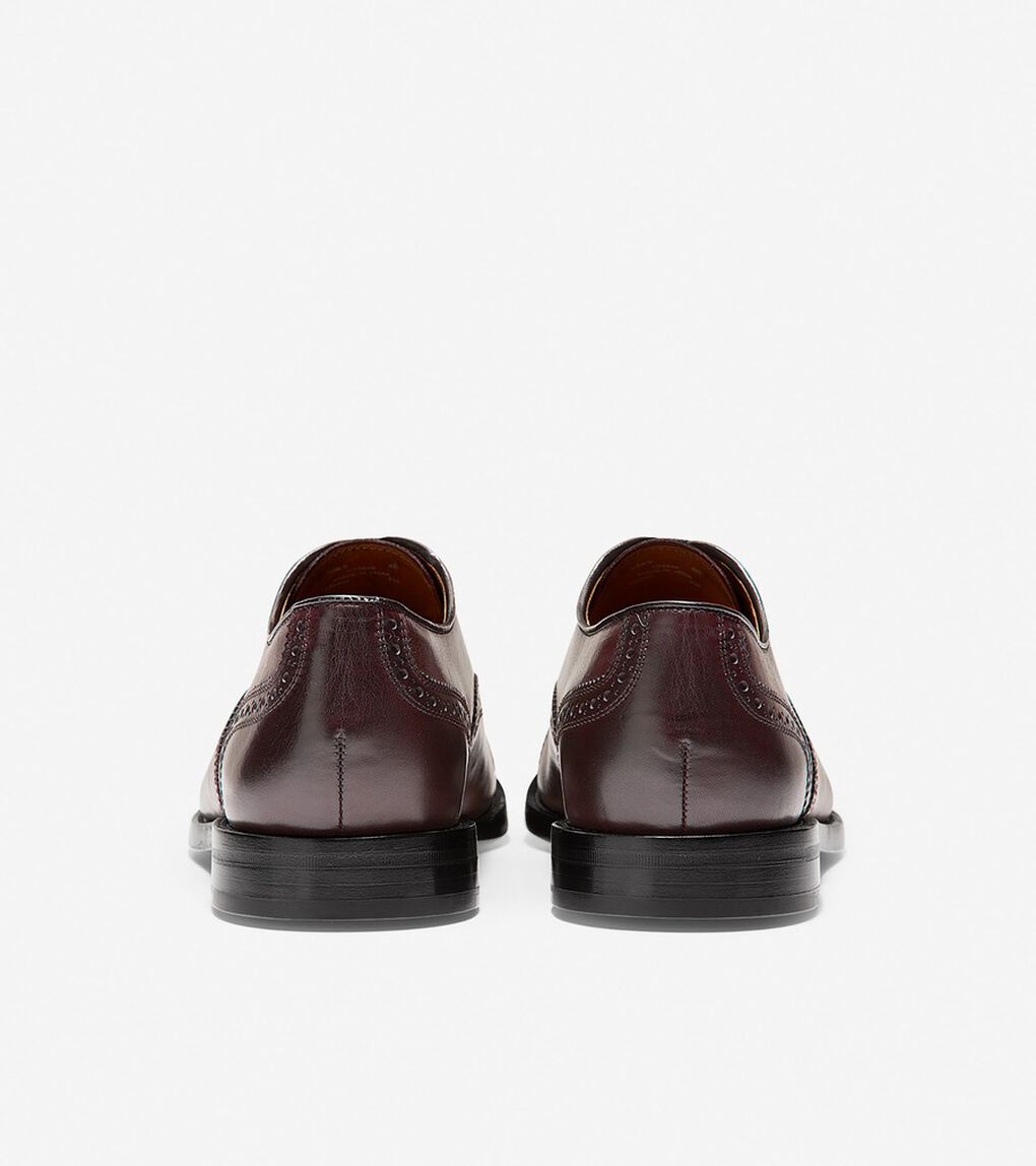 ニーランド ブローグ キャップトゥ オックスフォード mens.