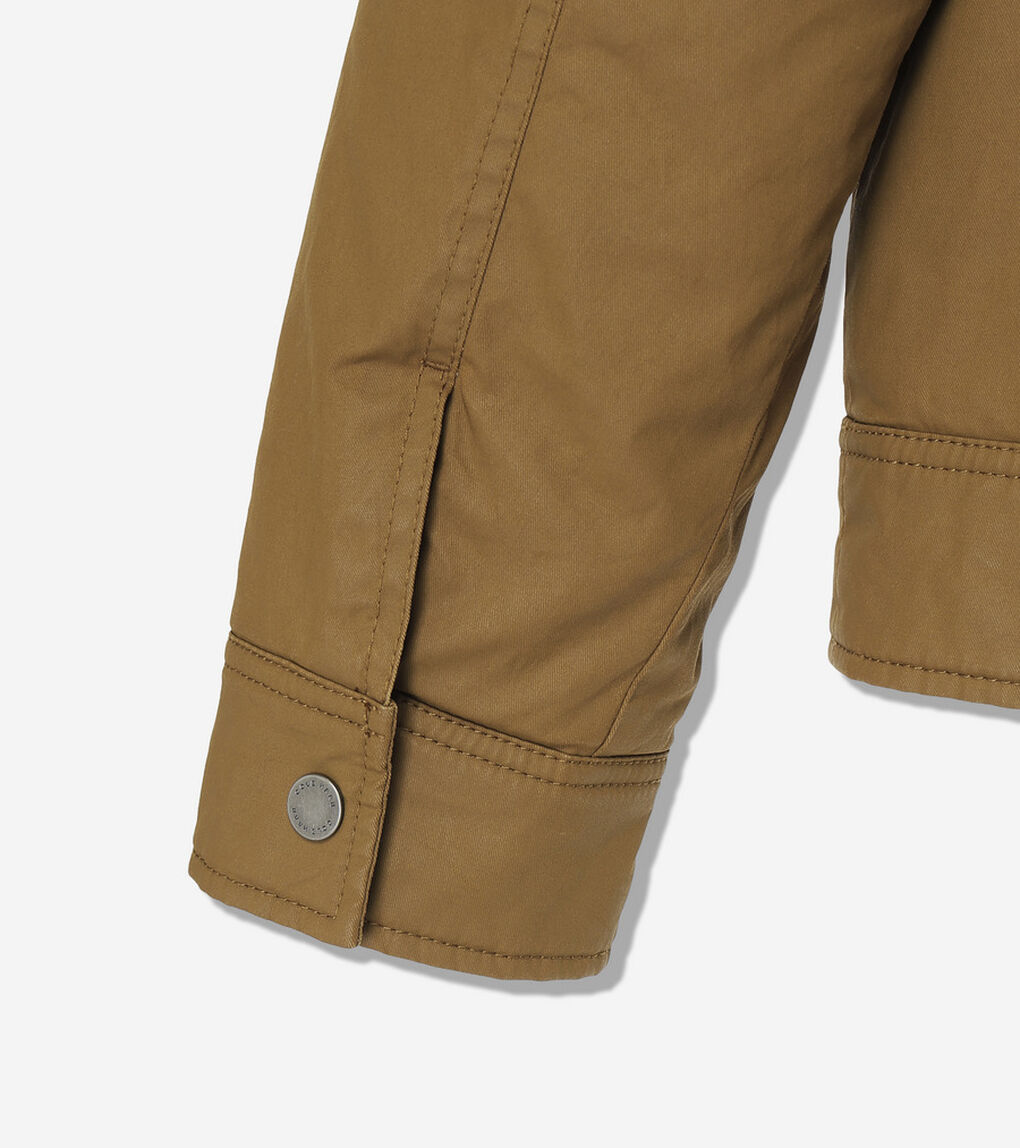 コーティッド コットン トラッカー ジャケット mens