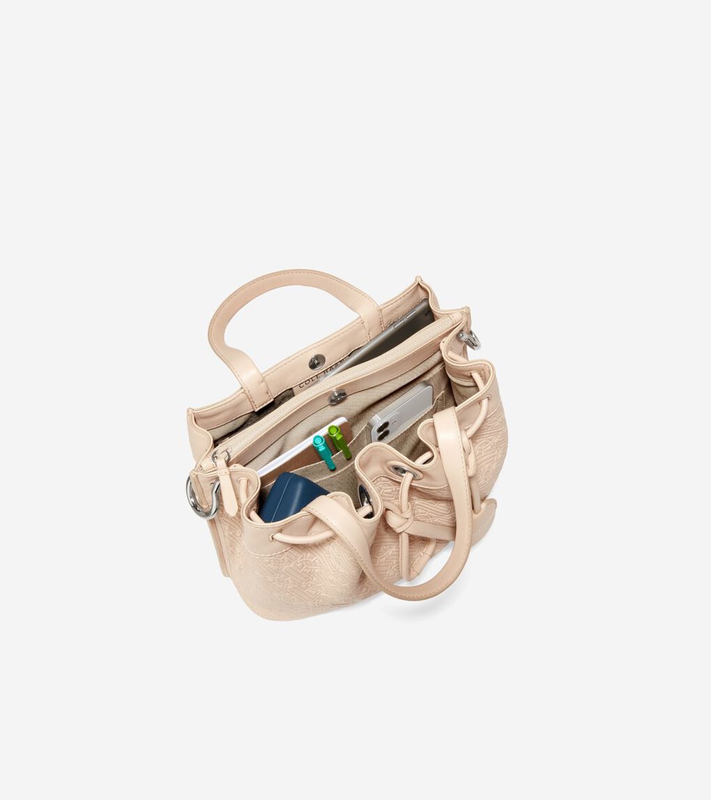 キルテッド ロゴ スモール バケット womens.
