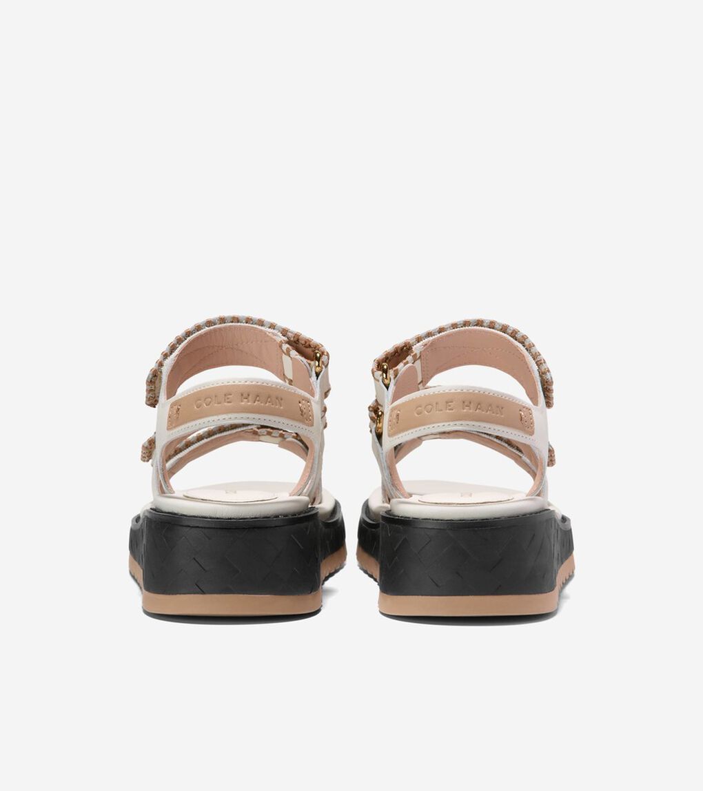 グランドプロ デイリン ウェッジ トリプル ストラップ サンダル womens
