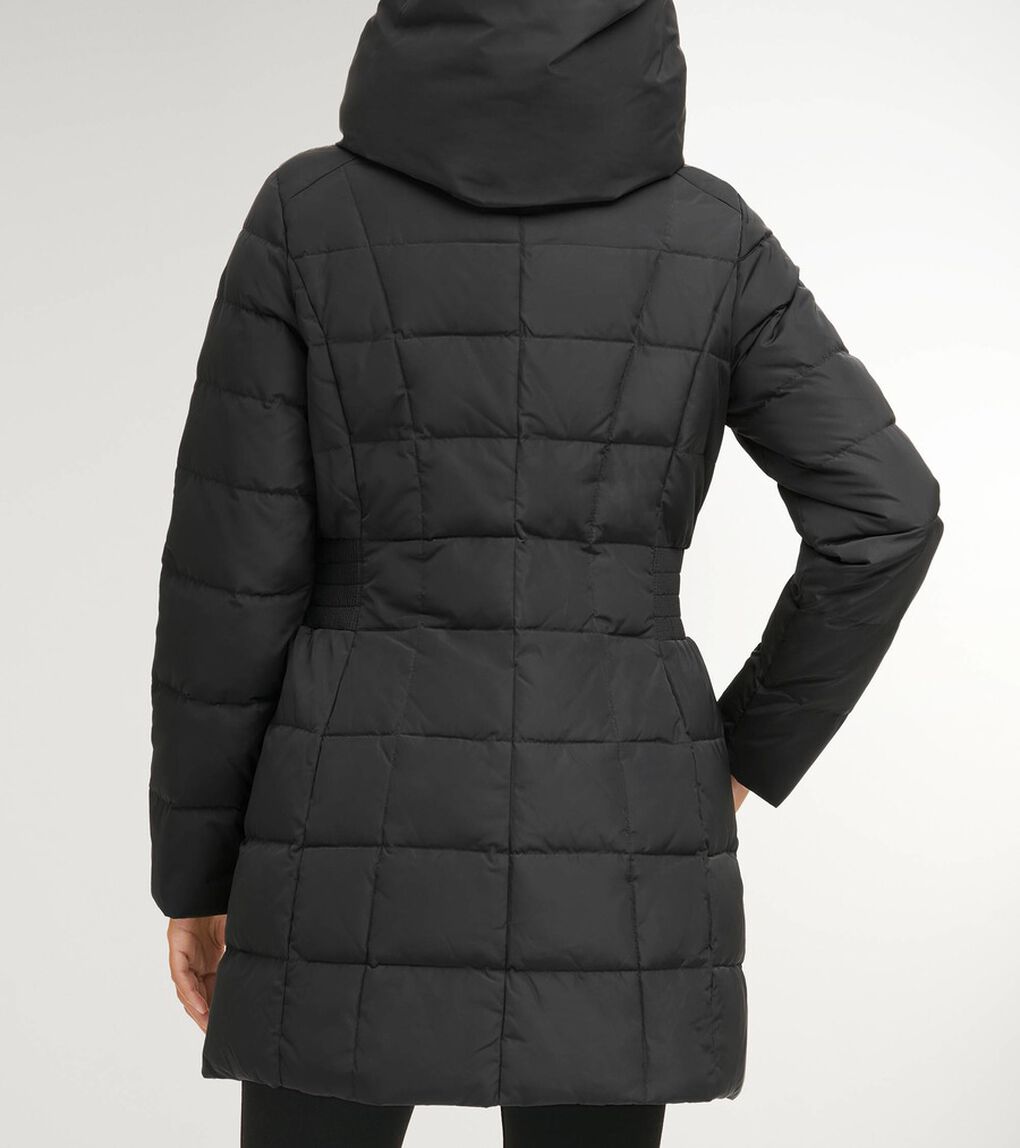 シグネチャー 32IN タフタ ダウン コート womens