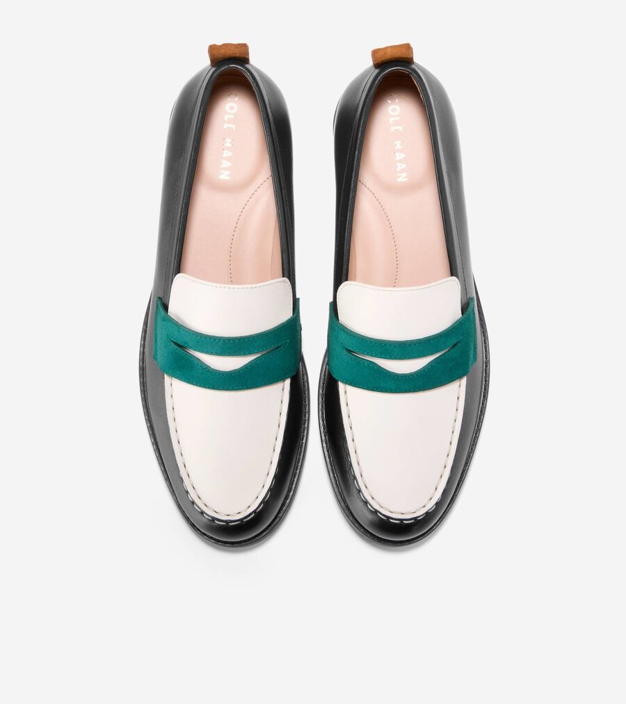 COLE HAAN ホワイト ローファー 約3cmヒール クリスティン ペニー ローファー womens. 15000 | COLE_HAAN