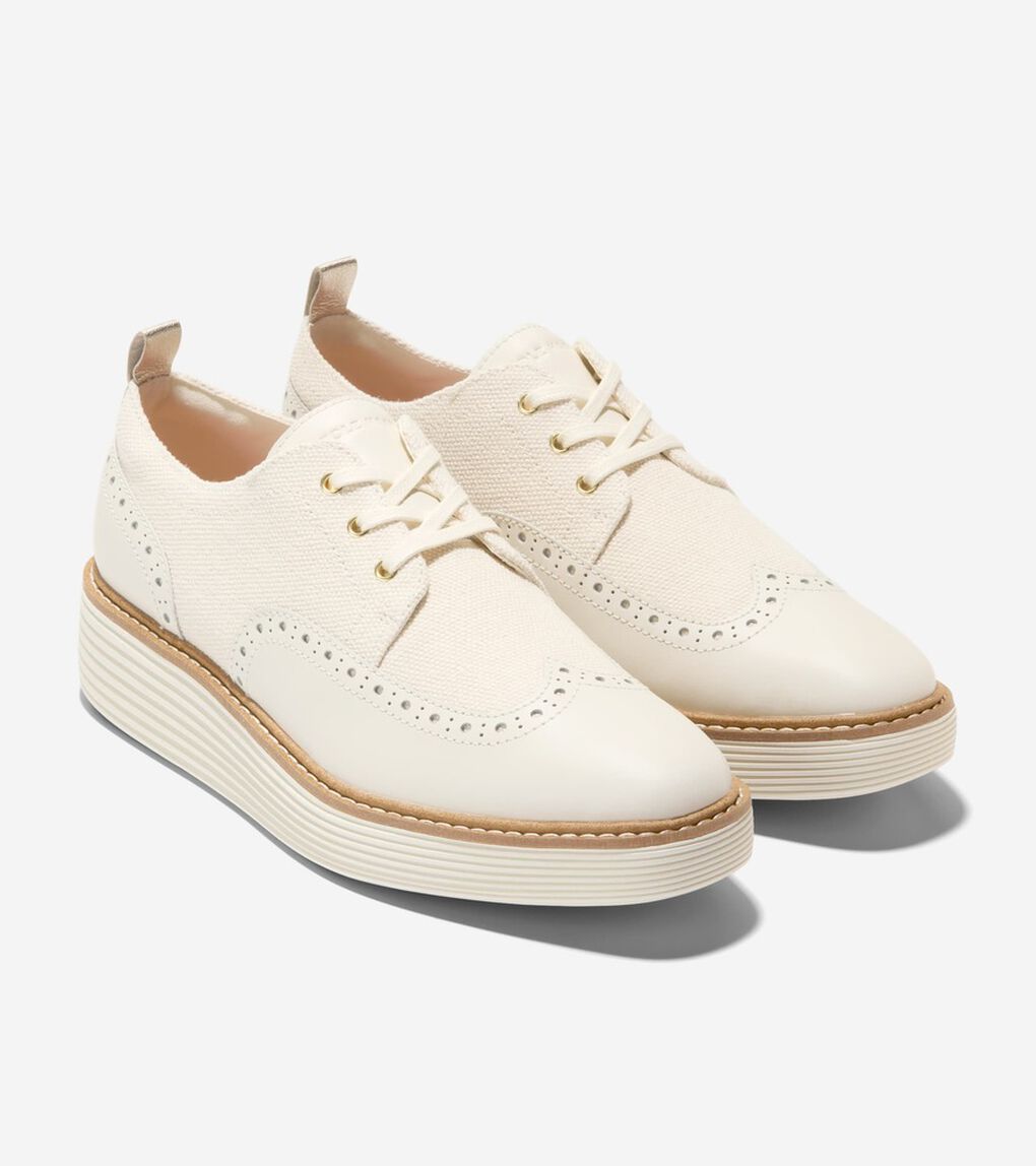 オリジナルグランド プラットフォーム ウィングチップ オックスフォード womens.