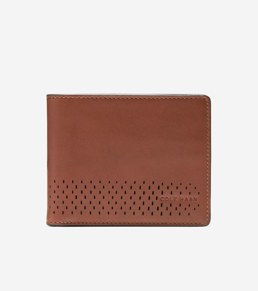 コールハーン COLE HAAN 財布 白×オレンジ×ブラウン レザー コールハーン COLE HAAN 財布 白×オレンジ×ブラウン レザー