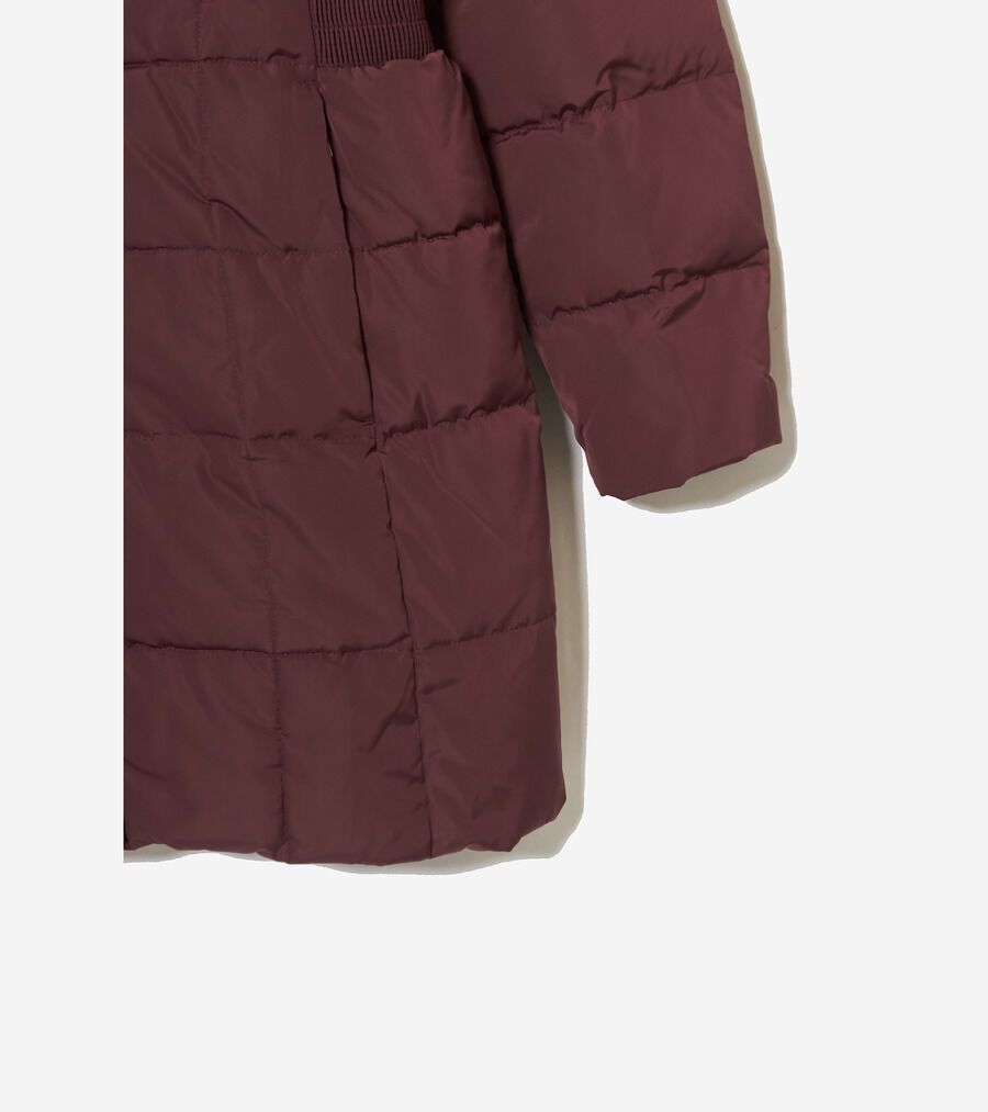 シグネチャー 32IN タフタ ダウンコート ウィズ フード womens