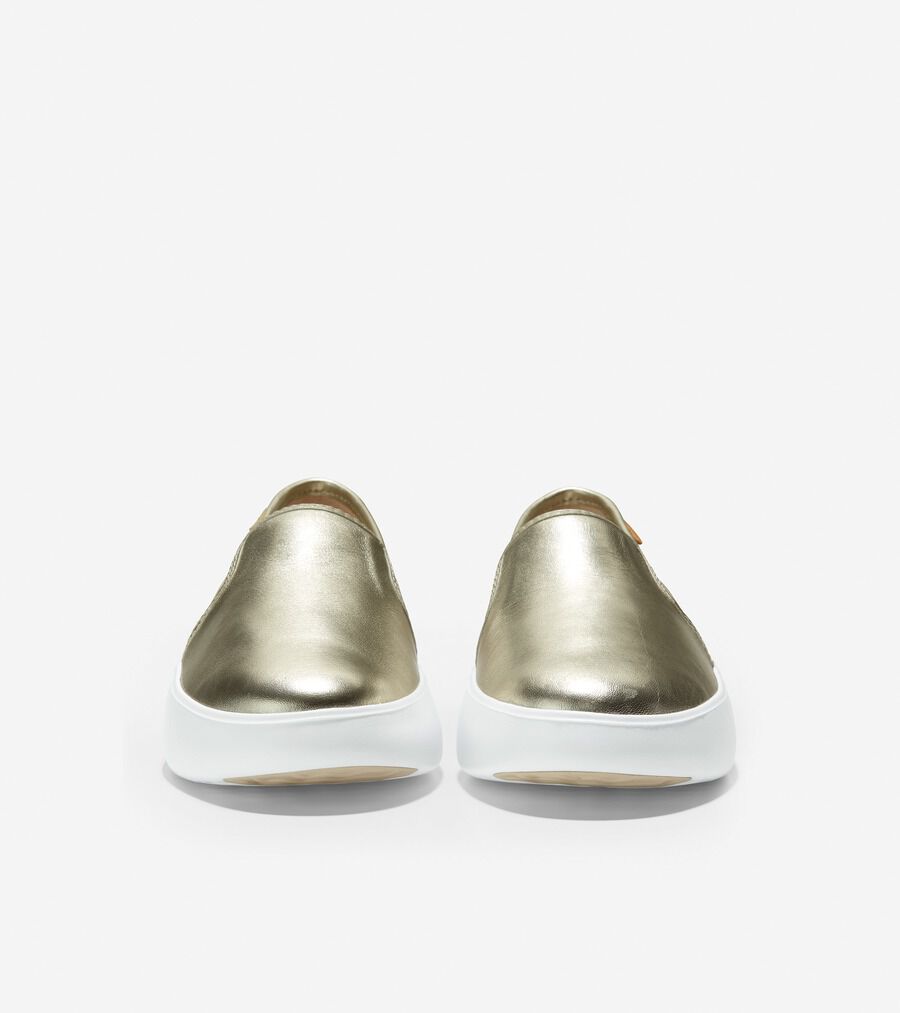 グランド クロスコート フラットフォーム スリッポン womens