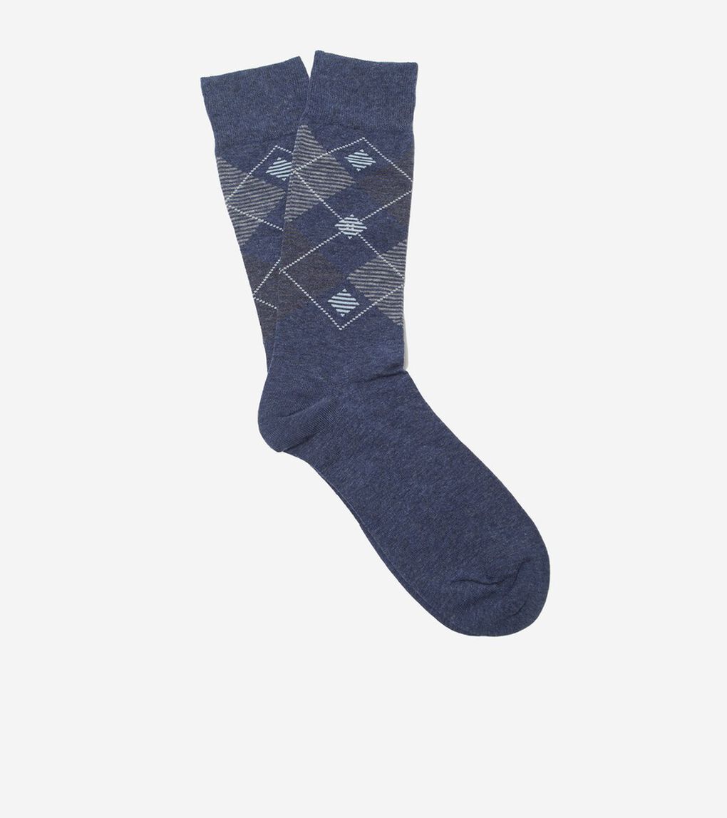 ストライプド ダイヤモンド ドレス クルー mens.