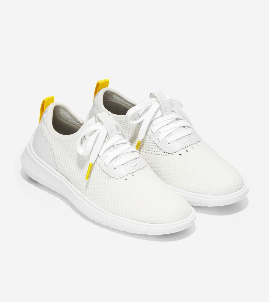 レディース　スニーカー　24cm ゼログランド ホワイト ブローグスタイル ゼログランド シティ エックストレーナー womens. 10000 | COLE_HAAN
