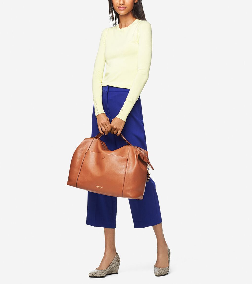 グランド アンビション レザー ダッフル バッグ womens 54000 COLE_HAAN