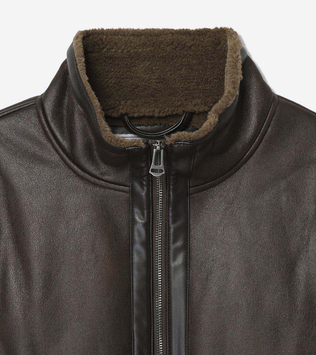フェイク シアリング ジャケット mens