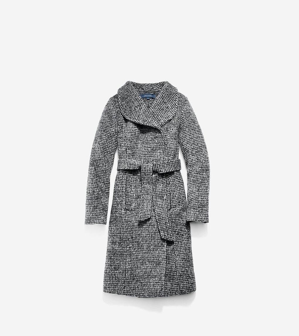 ショール カラー ストリカット コート womens.