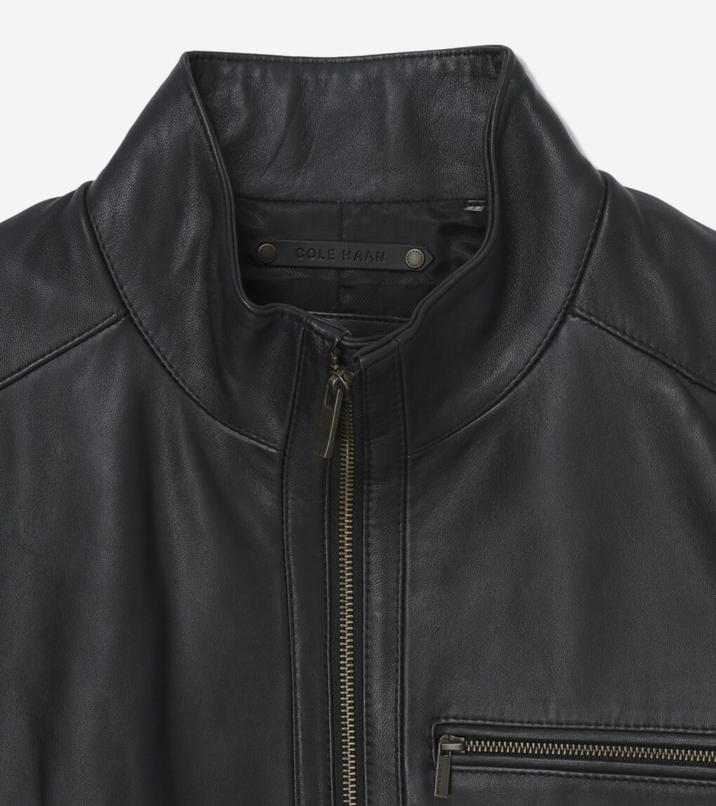 スムース ラム ジャケット mens