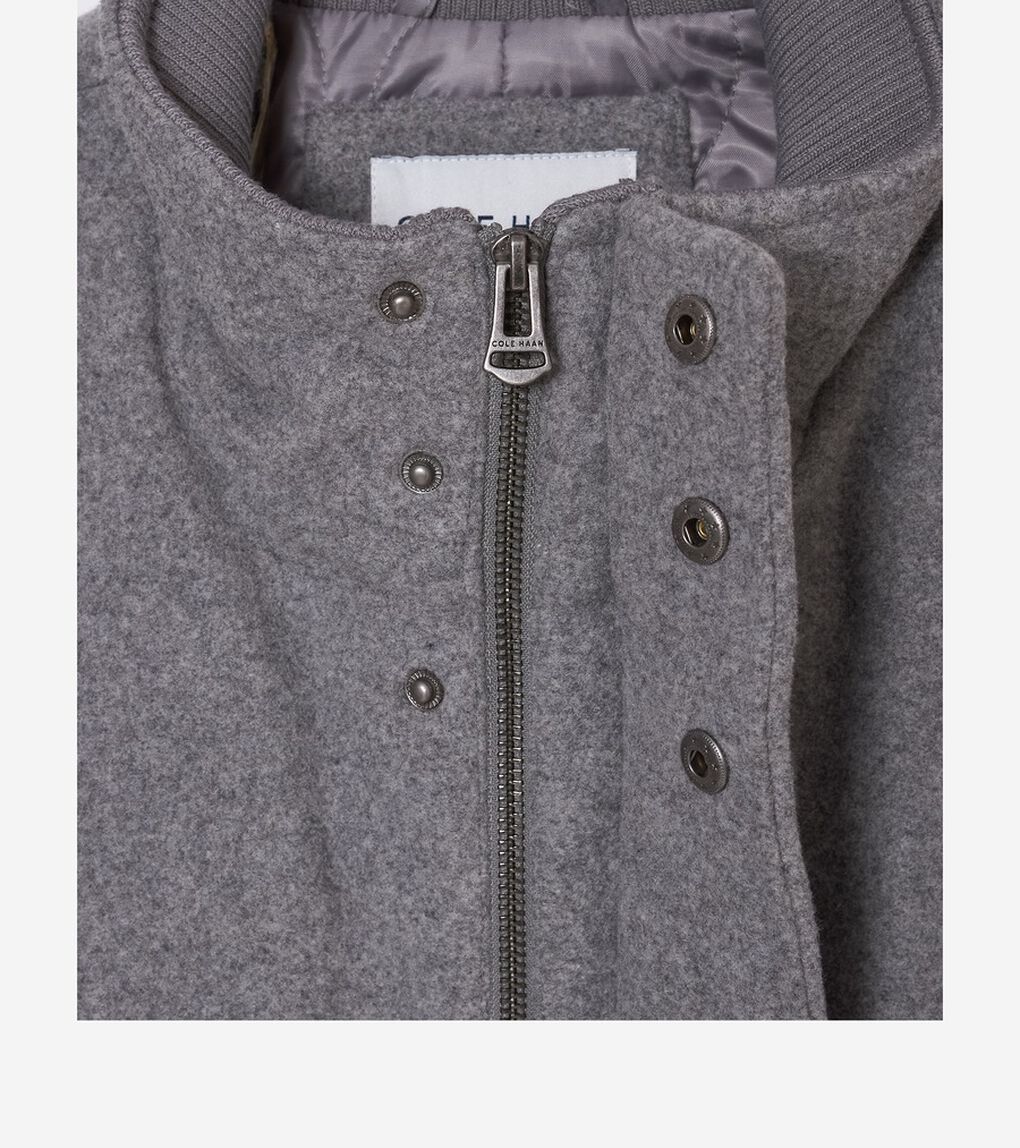 スタンドカラーカーコート mens.