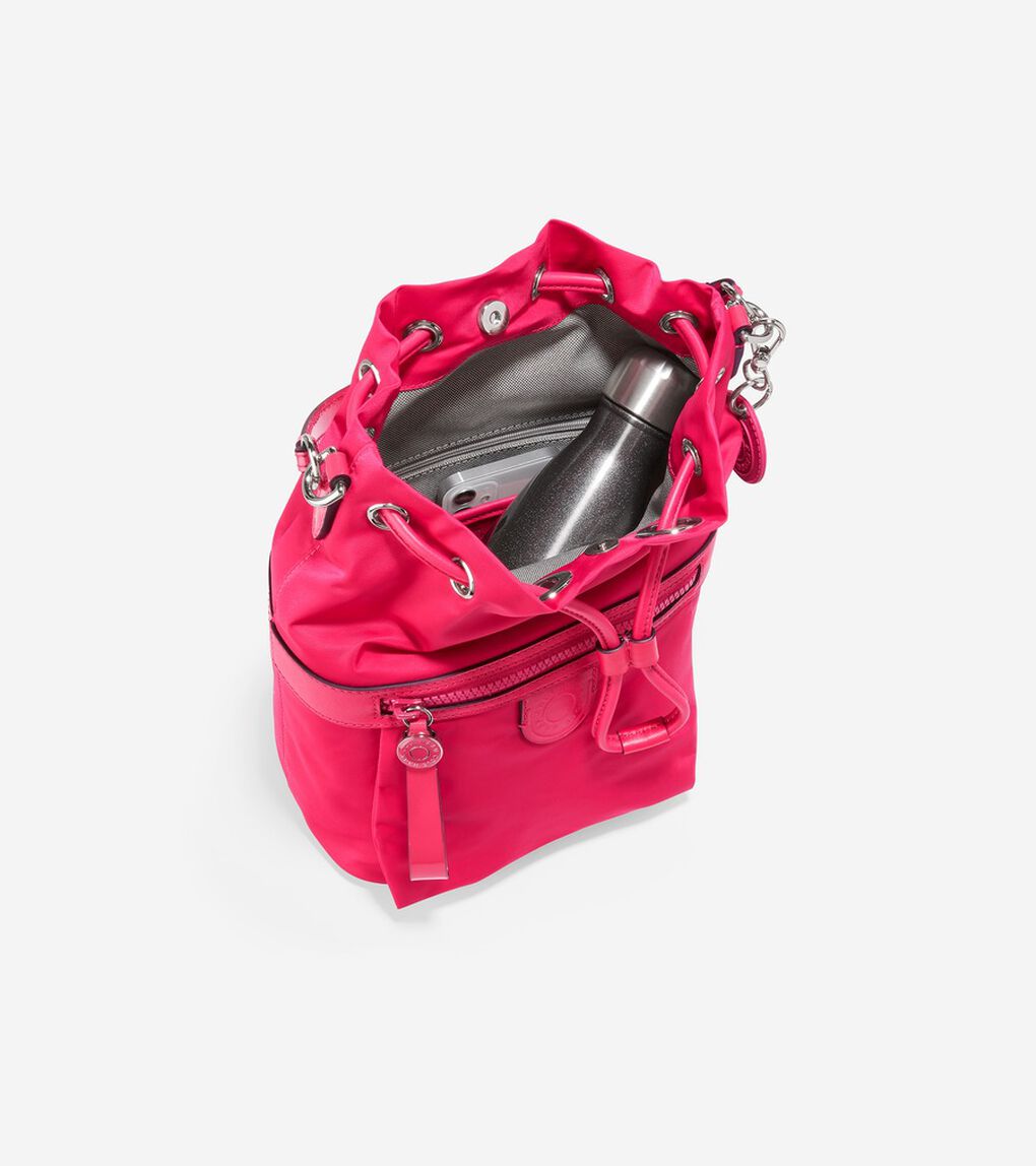 ナイロン ドローストリング クロスボディ womens.