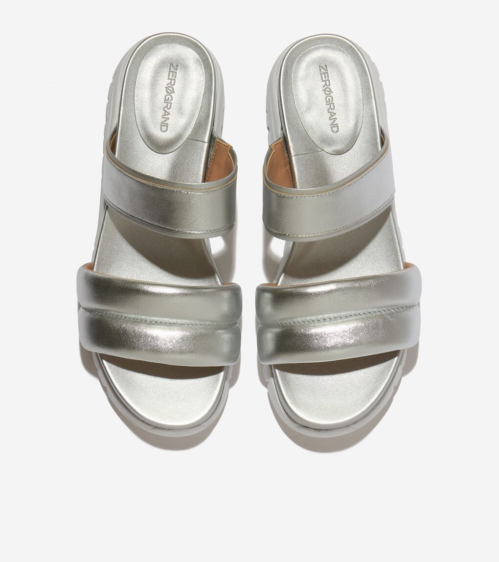 ゼログランド ダブルバンド スライド サンダル womens.