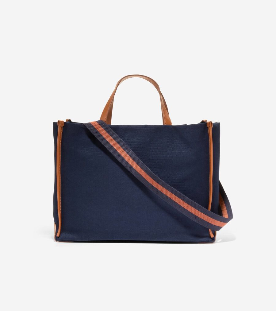 セール☆COLE HAAN モンテシート キャンバス トート バッグ 紺 コール ハーン COLE HAAN モンテシートキャンバストート womens