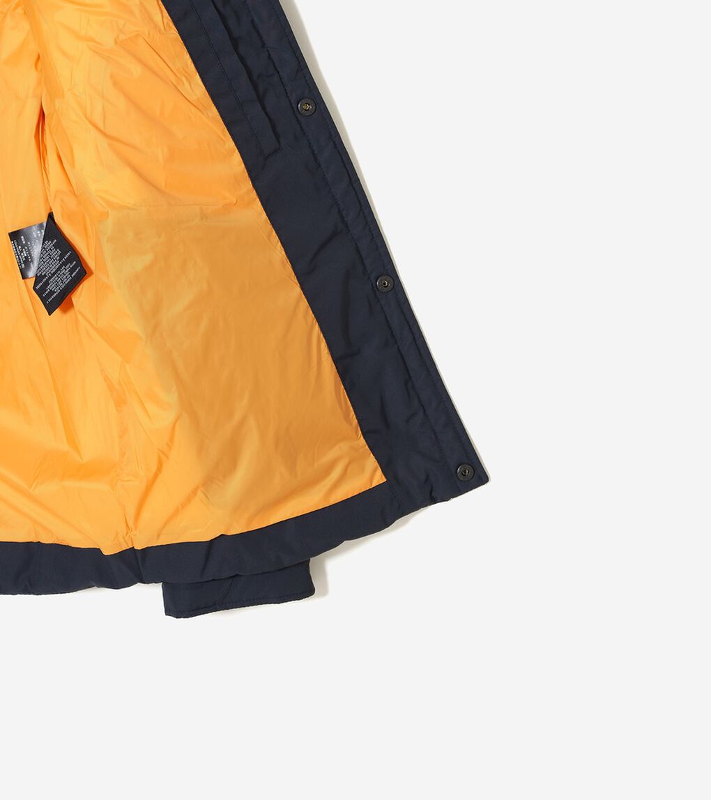 ボックス キルト ダウン シャツ ジャケット mens.