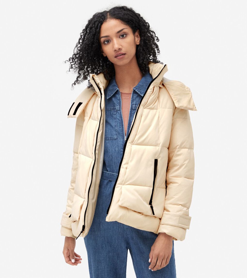 ゼログランド ショート パッファー フード付き womens.