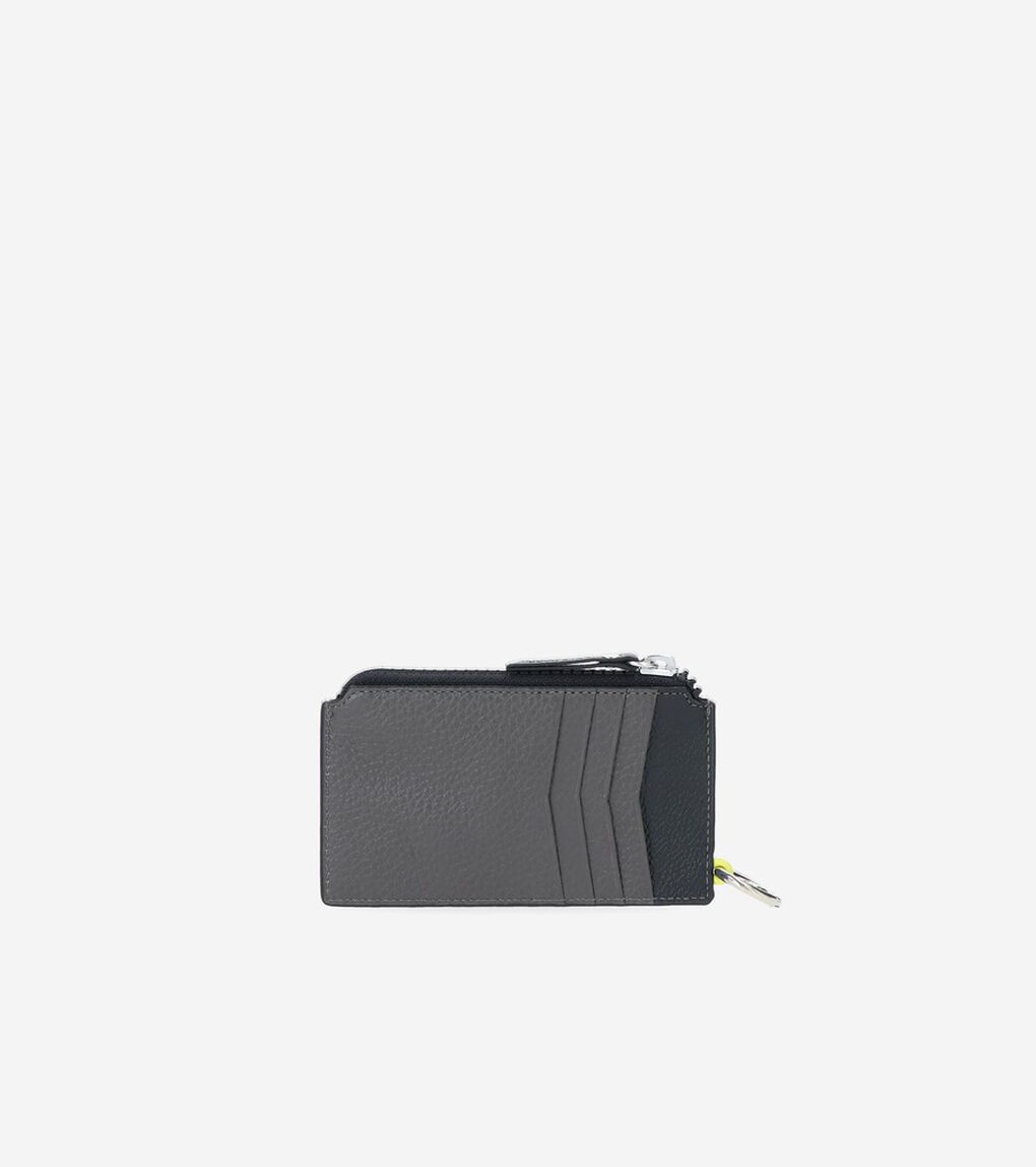 カラーブロック ジップ カード ケース mens.