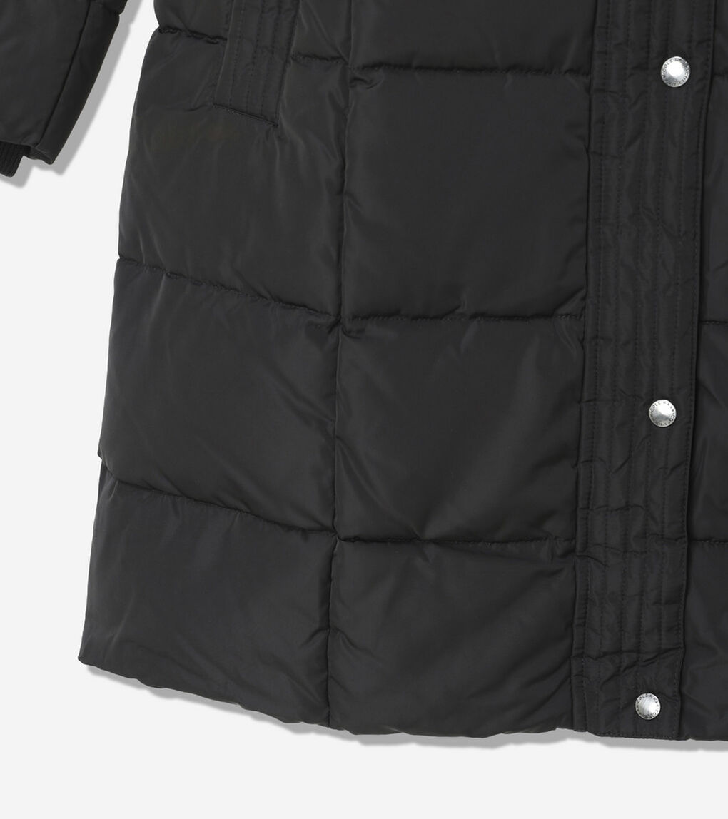タフタ ダウン ジャケット ウィズ セットイン フード womens