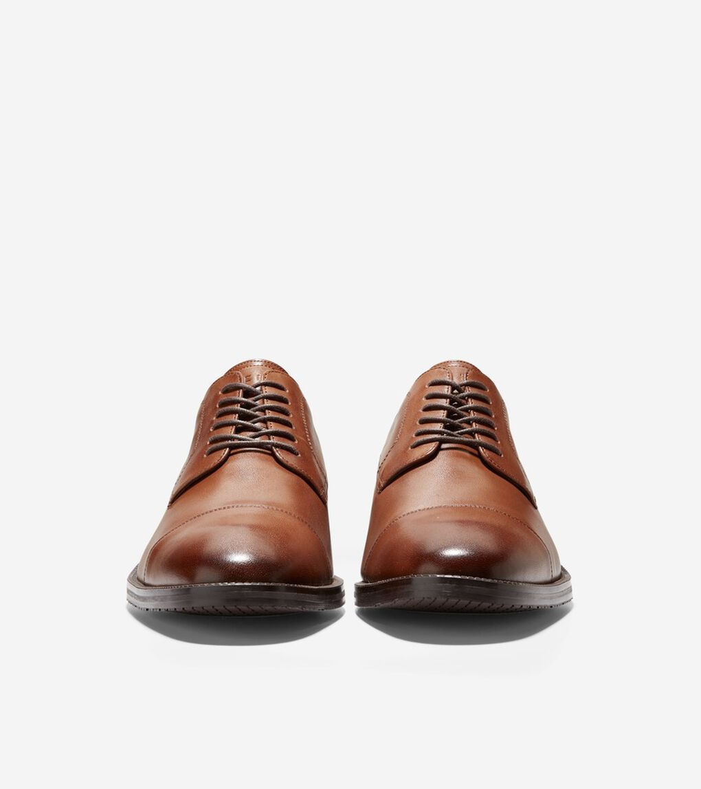 モダンエッセンシャル キャップトゥ オックスフォード mens.