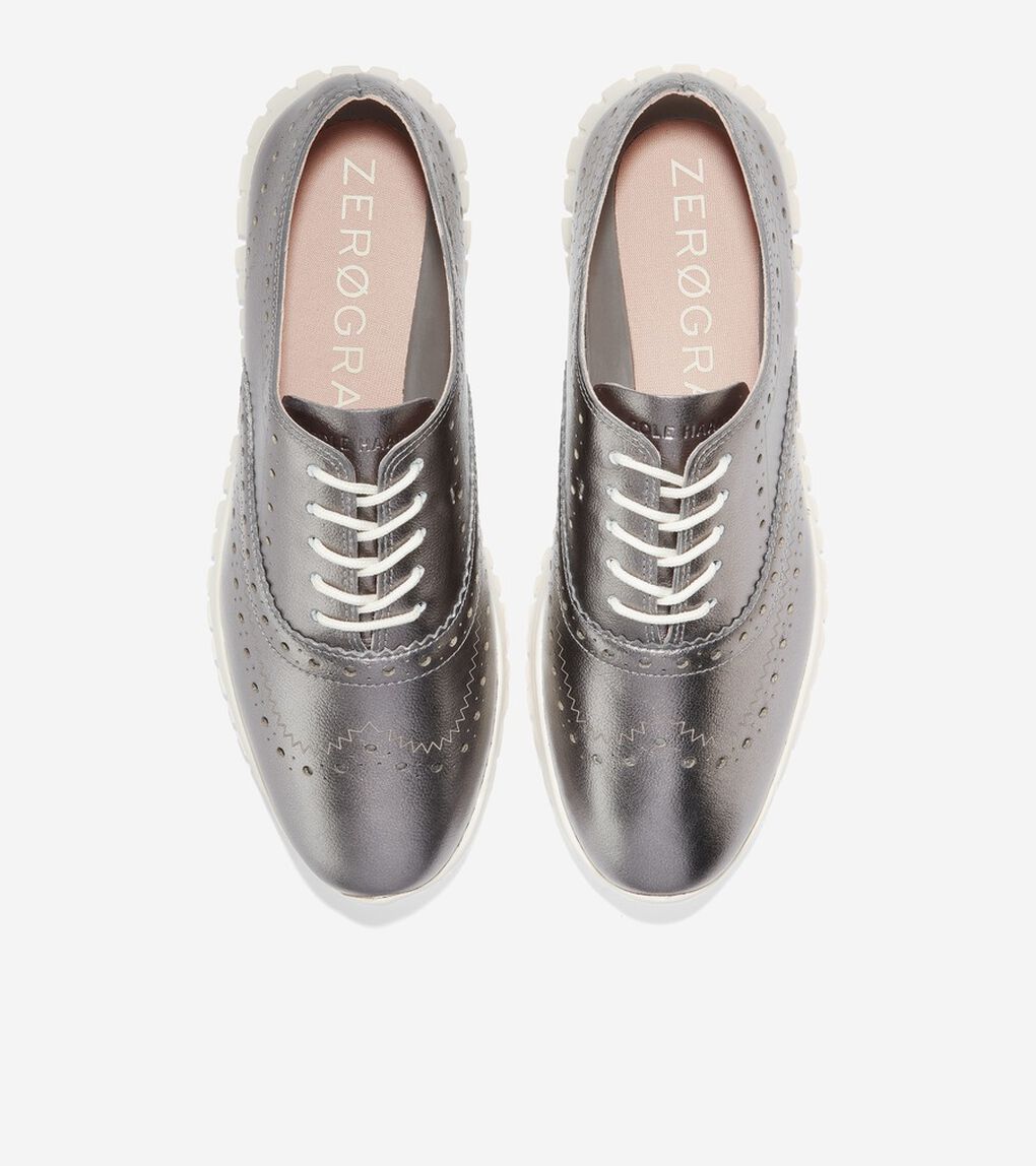 コールハーン Colehaan アウトレット レディース シューズ オックスフォード ゼログランド ウィング オックスフォード クローズド ホール womens W28610 ダーク