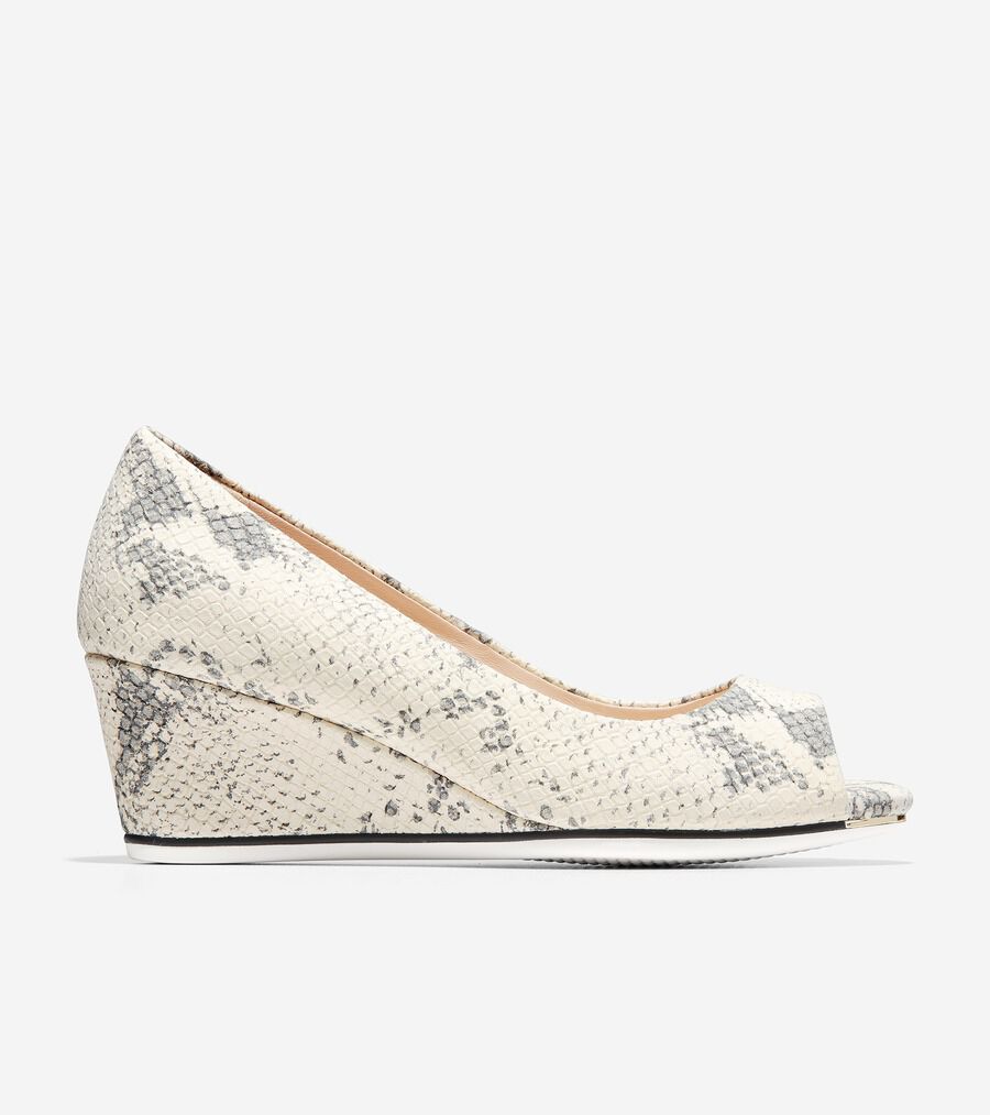 COLE HAAN グランド アンビション オープントゥ ウェッジ 55mm グランド アンビション オープントゥ ウェッジ 55mm womens. 0.0
