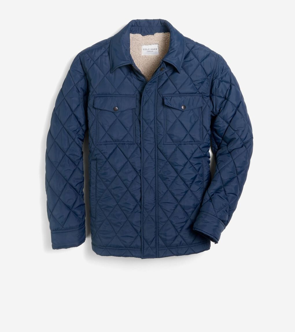 ダイヤモンドキルテッドジャケット mens.