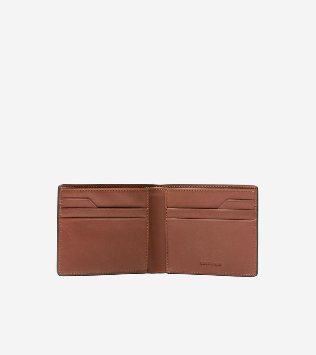 レザースリムフォールドウォレット mens