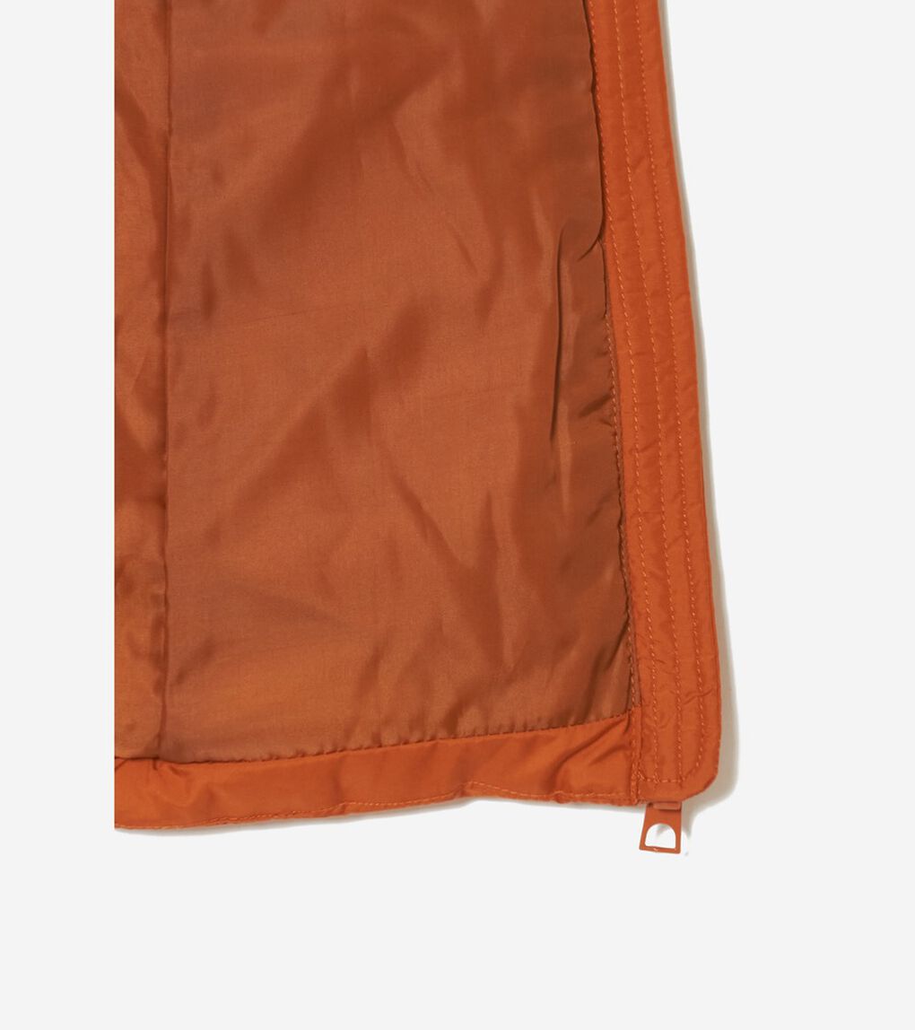シェブロン ポリフィル ジップ フロントベスト womens.