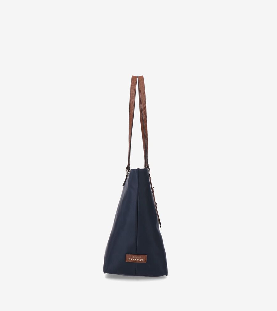 everyone ナイロントートバッグ ブルー everyone nylon logo tote bag (NAVY) | everyone