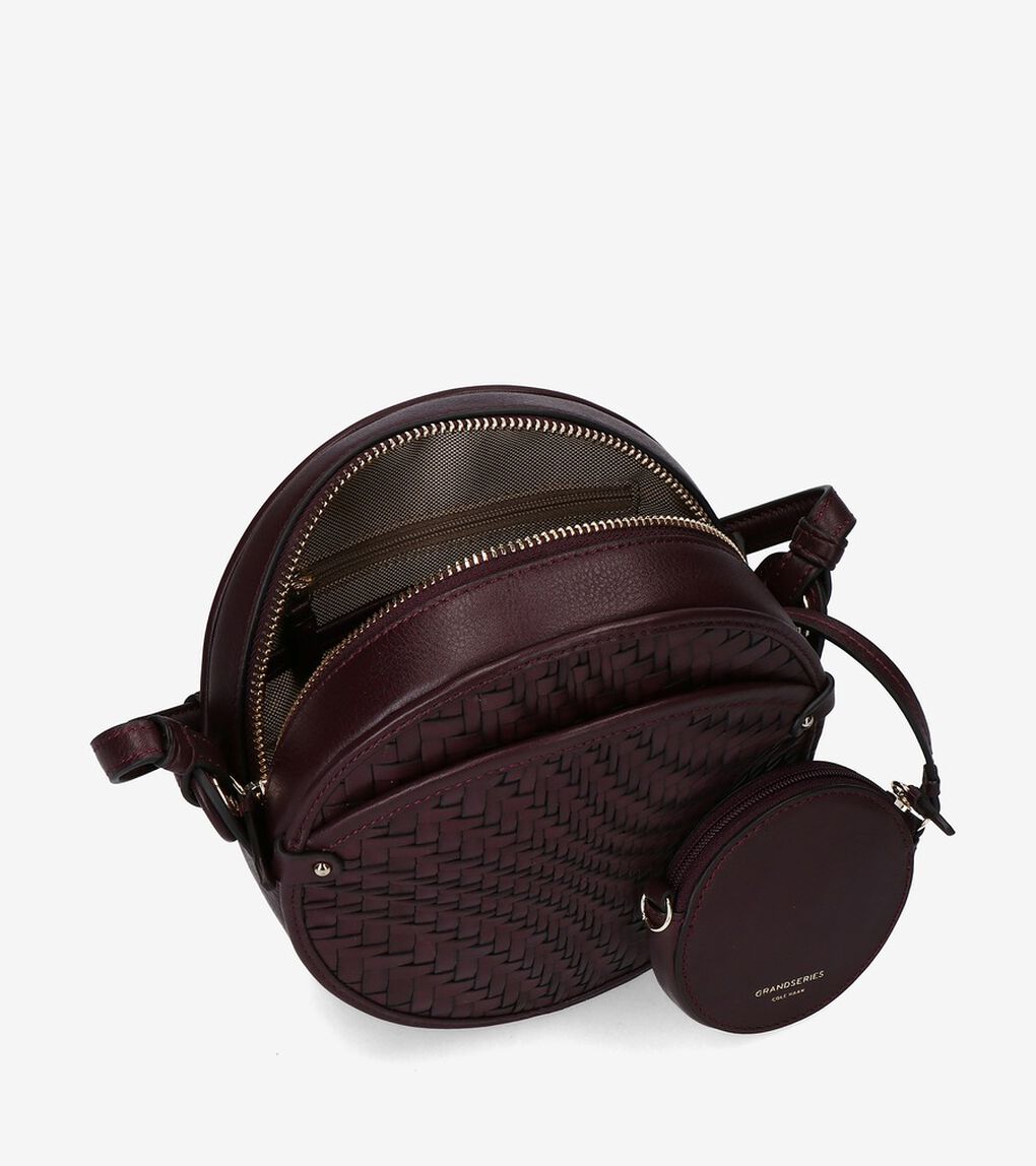 グランド アンビション ウォーブン レザー サークル バッグ womens.