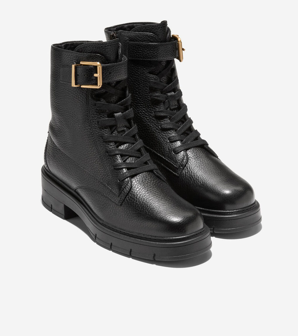 グランド フレックス フェネラ バックル レースアップ ブーティー ウォータープルーフ womens
