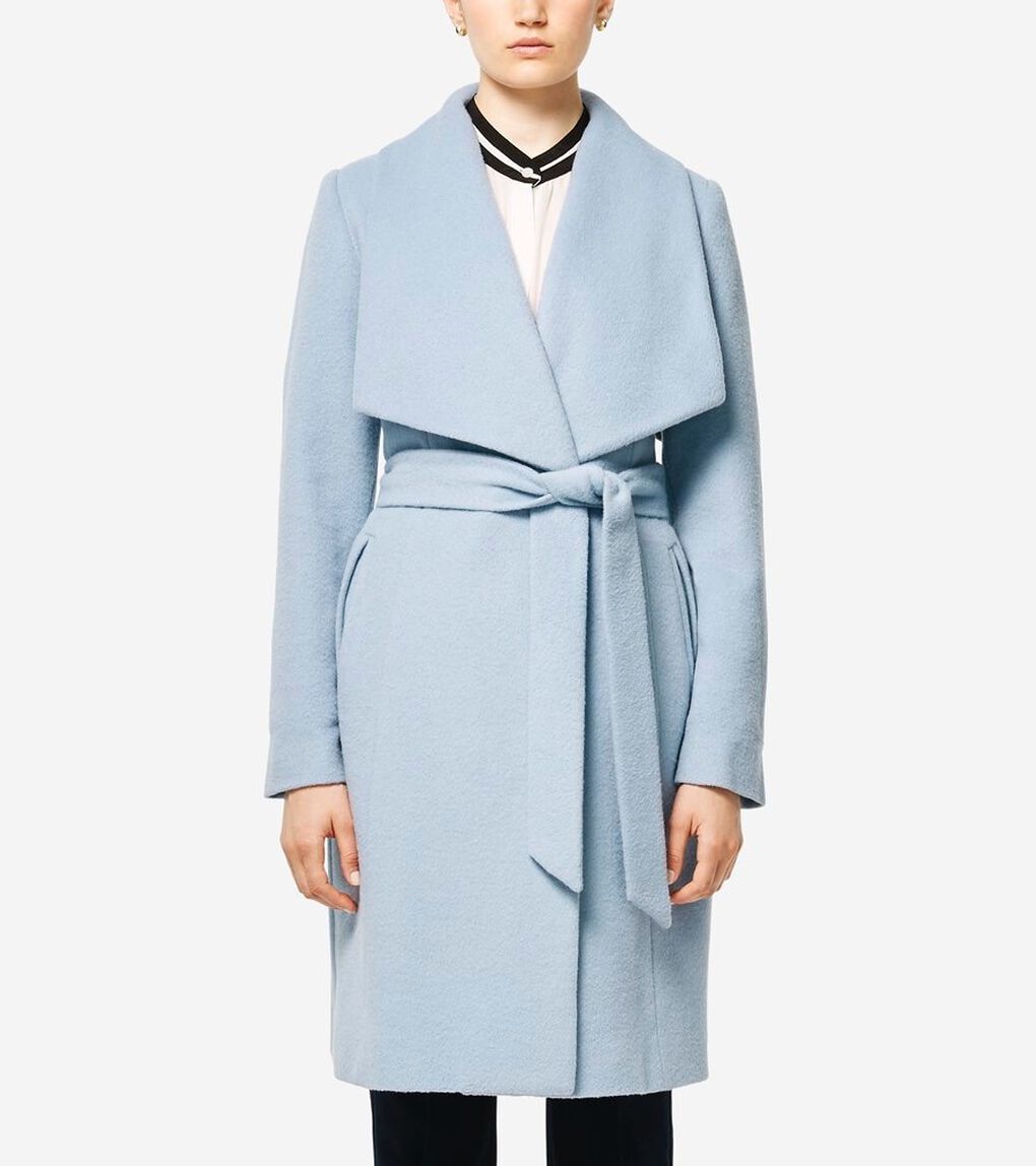 アルパカ ラップ コート womens.
