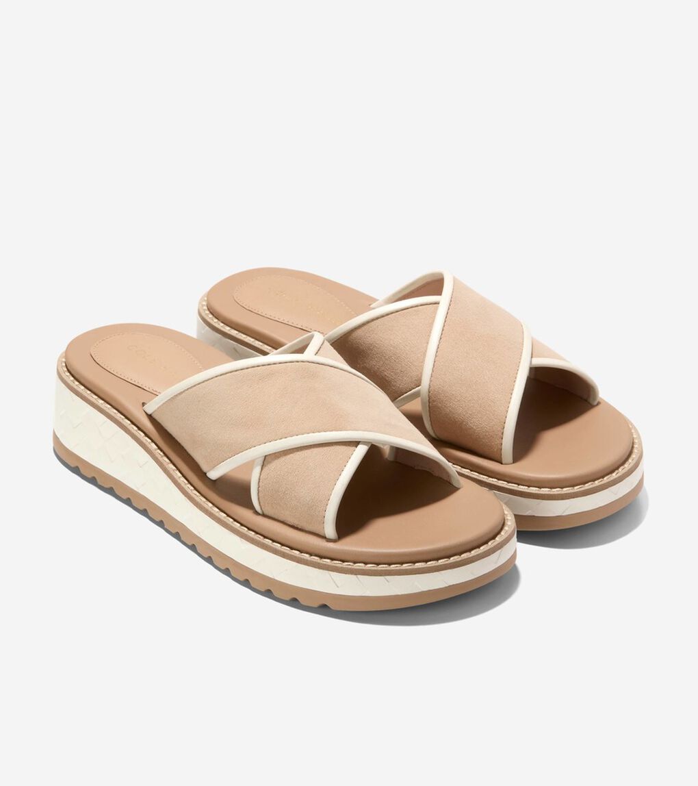 グランドプロ デイリン ウェッジ スライド サンダル womens