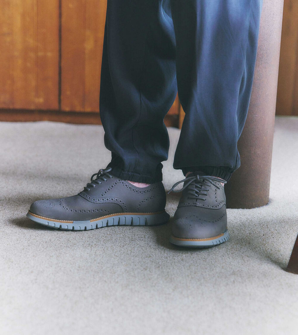 ゼログランド リマスタード ウィングチップ オックスフォード mens