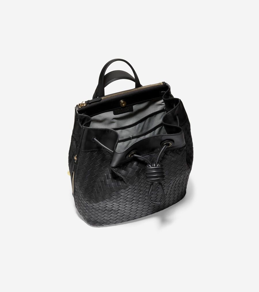 楽天市場】【バッグ】PRADA プラダ バックパック リュックサック デイパック ロゴワッペン ナイロン レザー NERO 黒 ブラック シルバー金具  2VZ135 : Blumin 楽天市場店