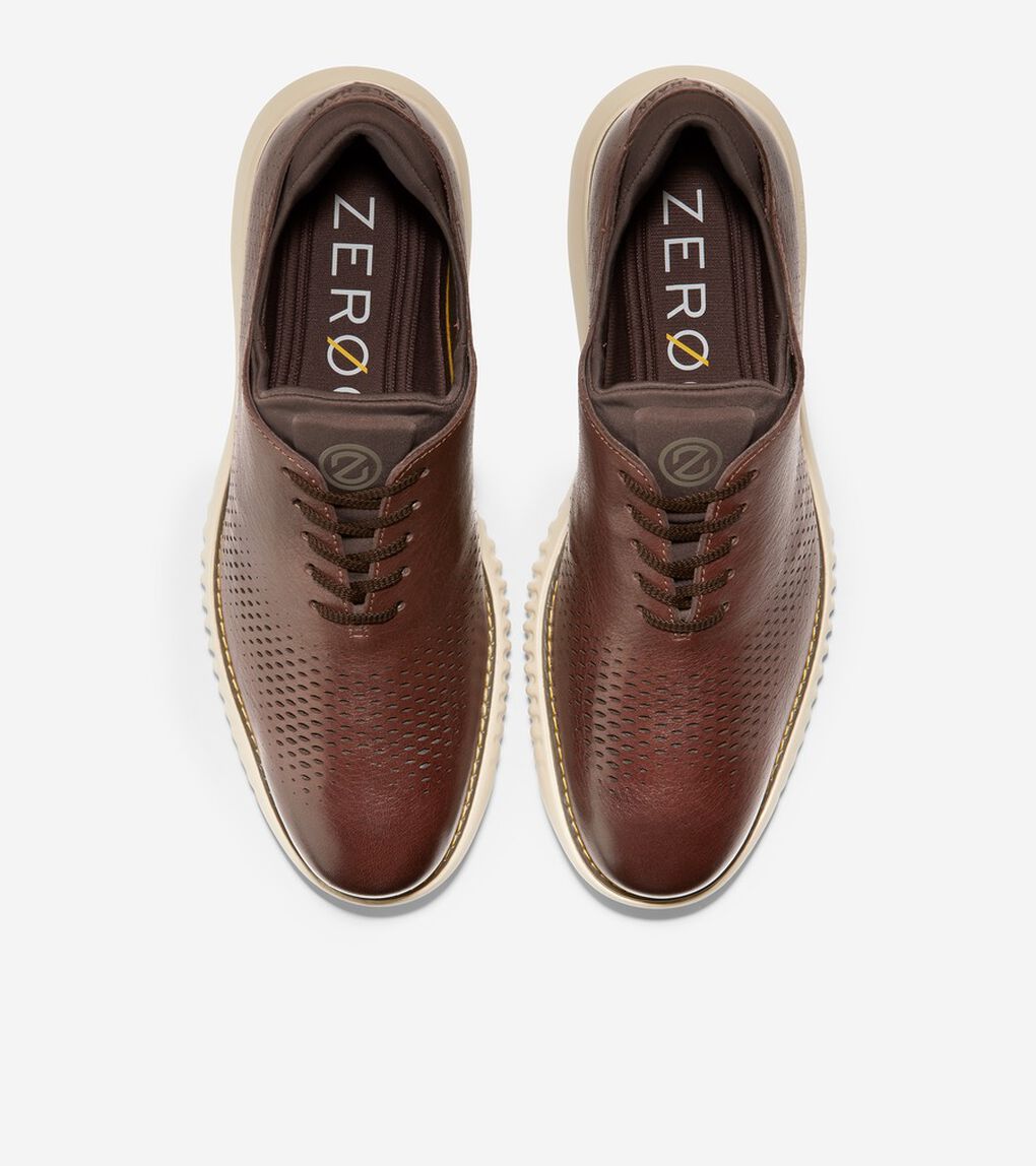 2.ゼログランド レーザー ウィングチップ オックスフォード ラインド mens.