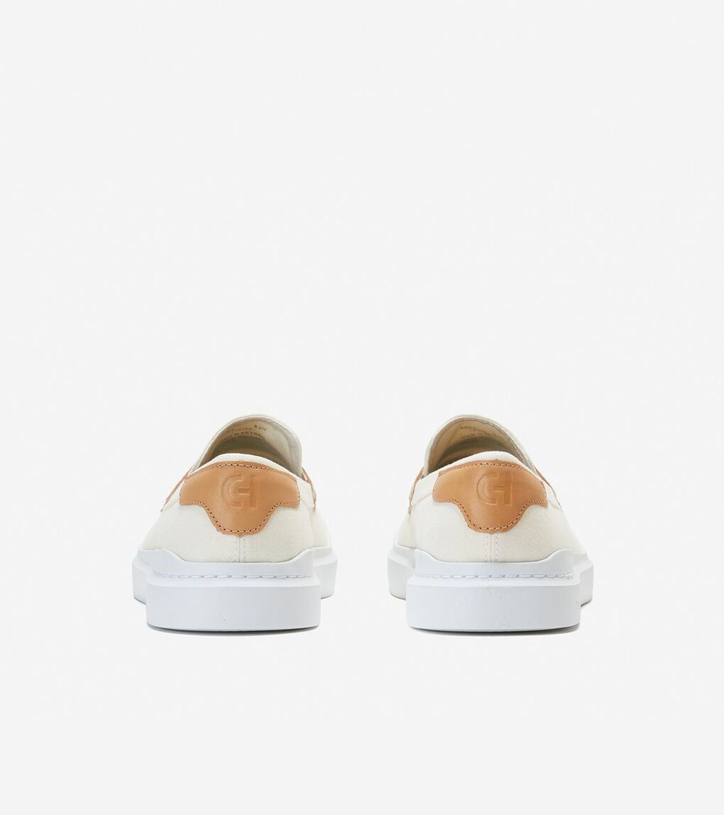 グランドプロ ラリー キャンバス ペニー ローファー mens.