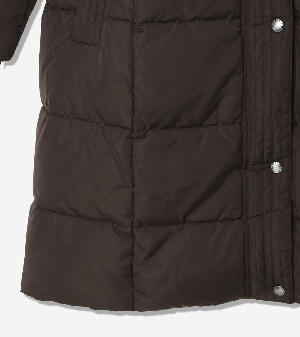 タフタ ダウン ジャケット ウィズ セットイン フード womens