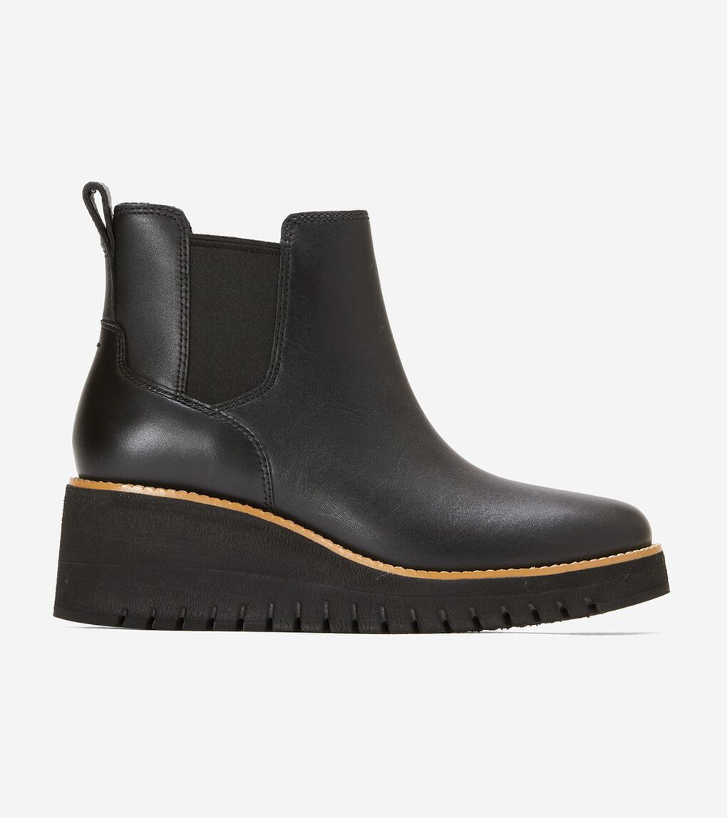 ゼログランド シティ ウェッジ ブーツ womens.