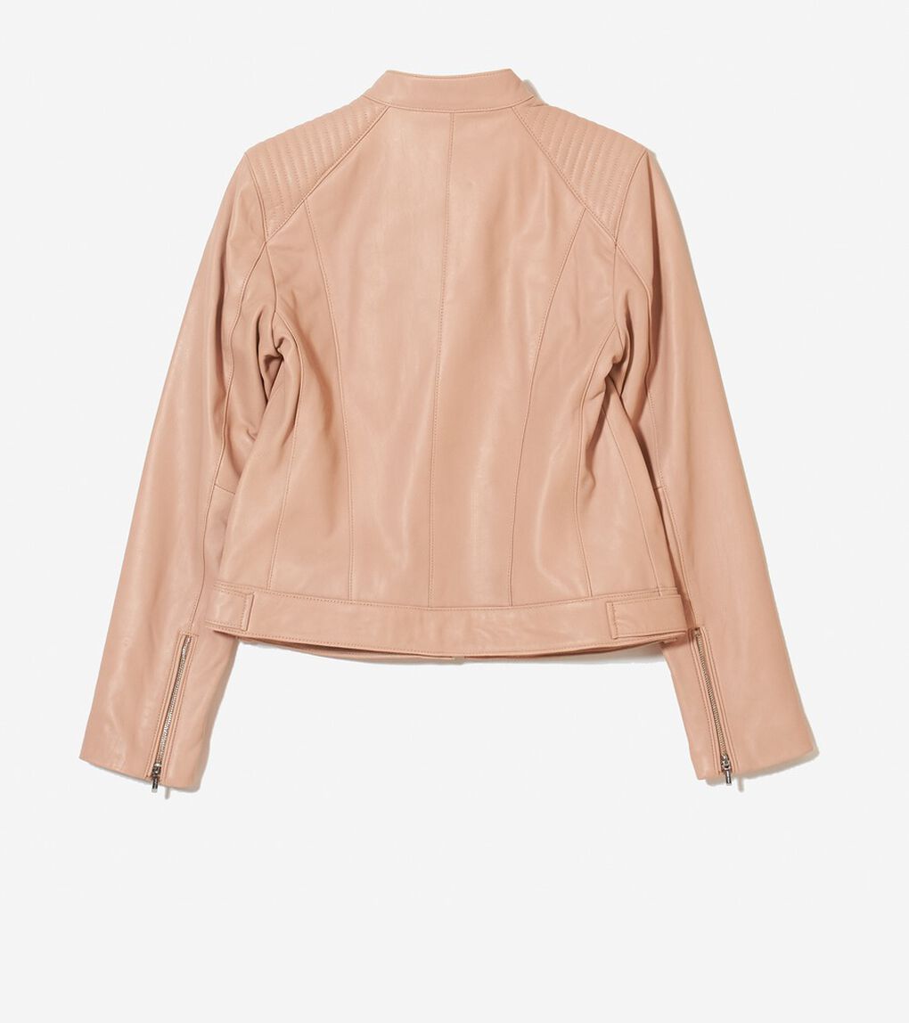 スムーズ レザー レーサー ジャケット womens.