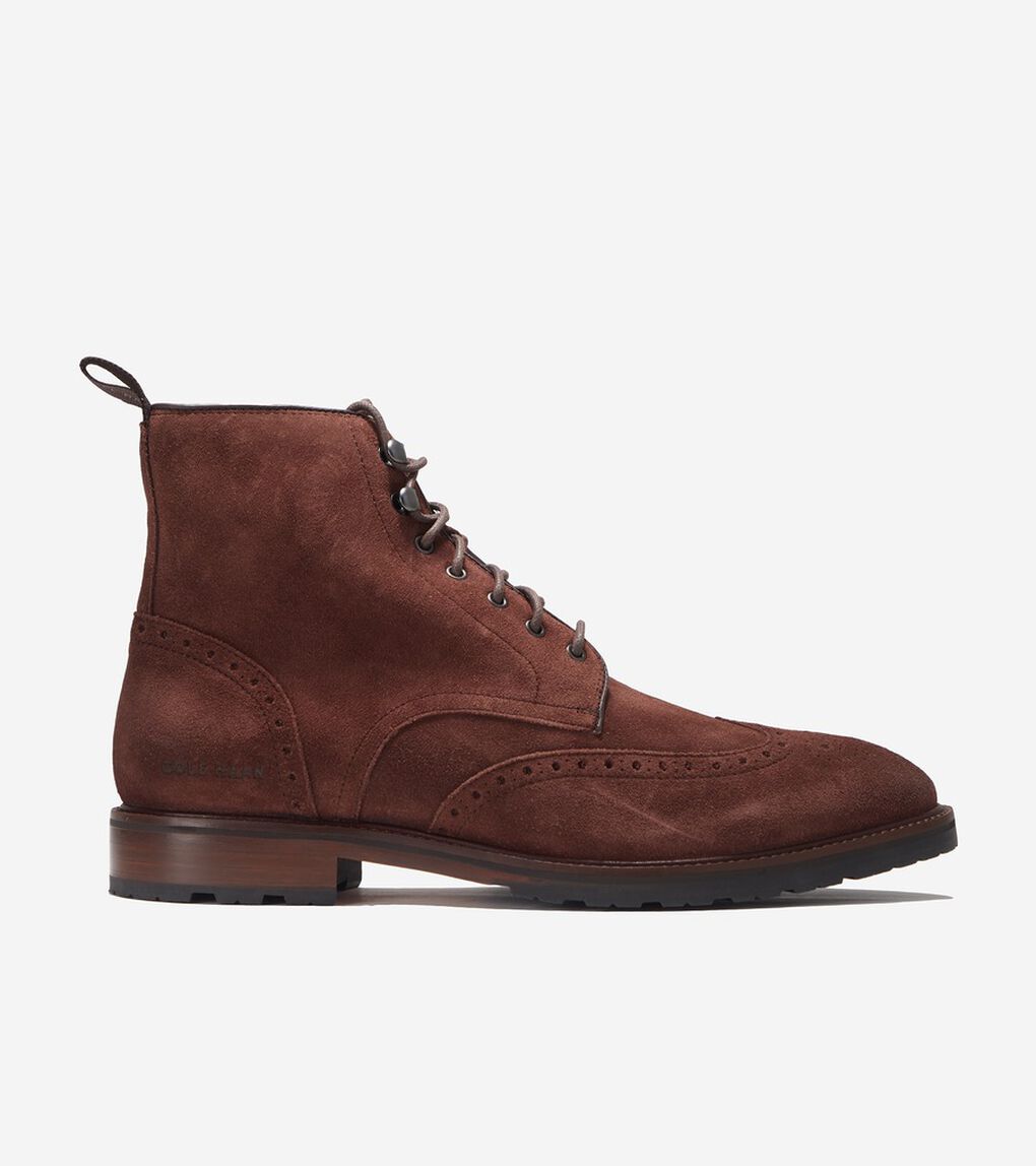バークシャーラグウィングチップブーツ mens.